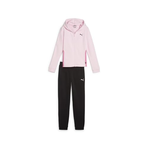 PUMA Mädchen Hooded Sweat Suit Cl Trainingsanzug, Whisp Of Pink, 176 EU