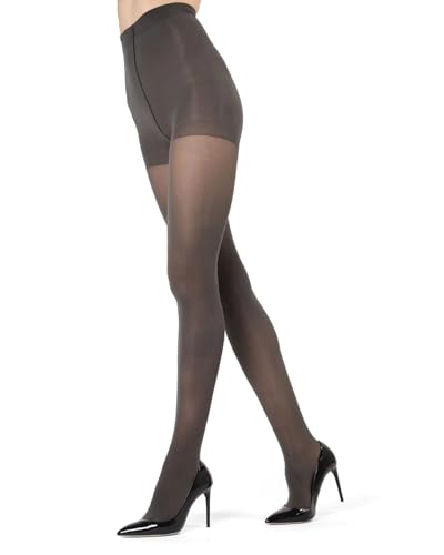 Image of MeMoi Perfectly Opaque Tights, Comfortable and Smoothing Control Top Tights, 40 Denier Opaque Finish - Sizes S-Q2