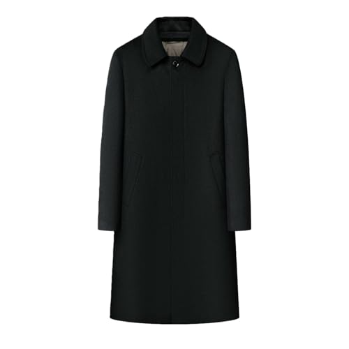 Trench d'hiver homme en laine et cachemire double face long haut de gamme