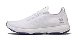 KELME Men's Slip On Running Shoes Athletic Sports Sneakers Comfy Lightweight Workout Walking Gym Cross Trainer Tennis Shoe (White, 7)