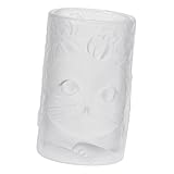 WEKADRIN Taza de Vidrio Decorativa con Diseño de Gato Adorable Copa Estable para Café Agua y Jugos para Uso Doméstico y Fiestas Vaso Versátil para Bebidas Frías