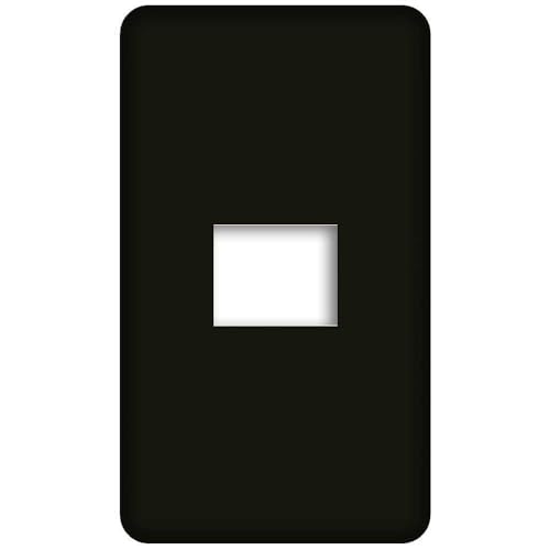 CASEMAKER パナソニック 【コスモシリーズワイド21】【1連1コ用 WTF7001W】 コンセントプレート スイッチプレート カラーパレット(和色) 30番 暗黒色