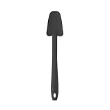 JP Silikonowa łyżka do jedzenia kwiat gotowania, rozmiar S mała (długość ok. 20 cm) (antracyt)