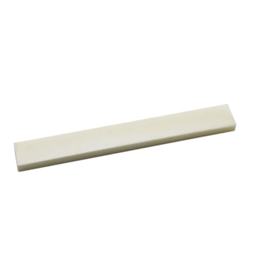 Guitar Part for Bone Guitar String Bridge Saddle Blank and Nut Sets Replacement Parts for Classical Acoustic Guitar(Color:1pcs Saddle)