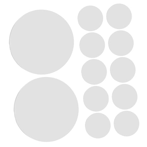 Toyvian Pack Magnifying Lens Acrylic Optical Lens Kit for Physics Experiment and Telescope