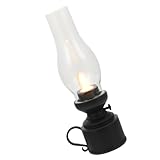 ORFOFE Lámpara LED de Queroseno Estilo Retro Luz Simulada para Decoración Navideña y Ambientes Vintage, Lámpara de Aceite de 1 Unidad