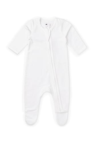 Image of monica + andy Double Zipper One Piece, 100% Organic Baby Clothes for Girls & Boys, Unisex, Preemie, Newborn & Infant Sizes