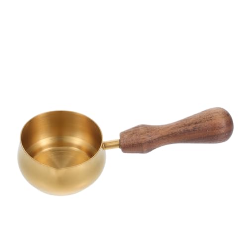 PRETYZOOM Espresso in Acciaio Inossidabile con Beccuccio Versatore Scalda Mini Pentola con in per Latte Cappuccino Ufficio