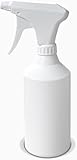 Uttex Lösemittelbeständige Sprühflasche 500 ml – Chemikalienfeste Leerflasche zum Befüllen – für Isopropanol, Bremsenreiniger, Aceton, Reinigungsalkohol – HDPE – Feinsprüher für Werkstatt