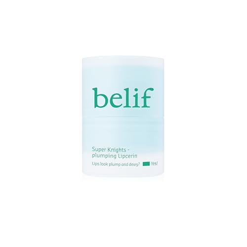 belif Super Knights Lipcerin - Plumping, Hyaluronic Acid & Vitamin C Moisturizing Lip Butter Balm, Smooths Lip Texture & Strengthens Lip Barrier, Korean Skin Care Makeup