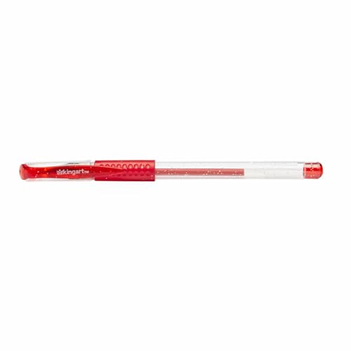 Image of KINGART GLITTER Rollerball GEL PENS, 30 Sparkling Colors with Soft-Grip Comfort, XL Ink Cartridge - For Coloring, Doodling, Scrapbooking, Journaling and General Use, All Ages, 30 Pens