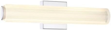 GEORGE KOVACS P1022-077-L Razors Edge LED Wall Sconce, 1-Light, 18 Total Watts, 4.75-in H x 24-in W, Chrome