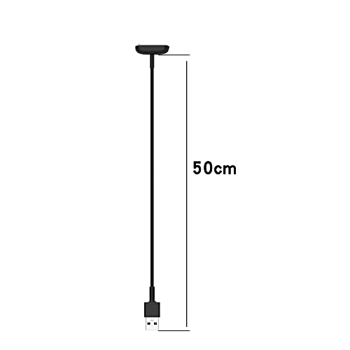 E ECSEM Magnetic Charger Cable Compatible for Fitbit Charge 6 Replacement Charging Cable for Charge 6 Smartwatch Accessory (1.64FT(50CM))