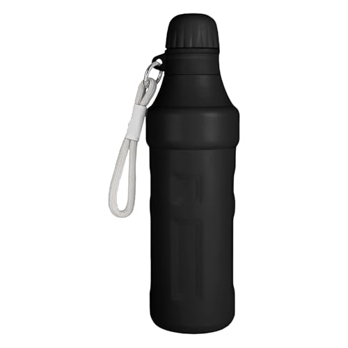Botella térmica, 500 ml, portátil, con correa pequeña de acero inoxidable, botella de agua caliente para material inoxidable, para bebidas de café con leche, deportes al aire libre, gimnasio, uso en