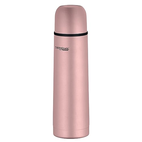 THERMOcafé by THERMOS TC BEVERAGE BOTTLE rose gold mat 0,50l, Thermosflasche mit Becher aus...