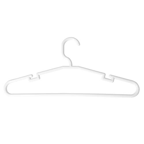 Perchas Ropa Blancas Plastico Marca COM-FORT HOUSE