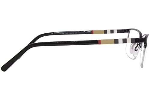 Burberry BE1282-1001-55 Be 1282 1001 Black Palladium Metal Semi-Rimless Eyeglasses 55Mm… thumb #2