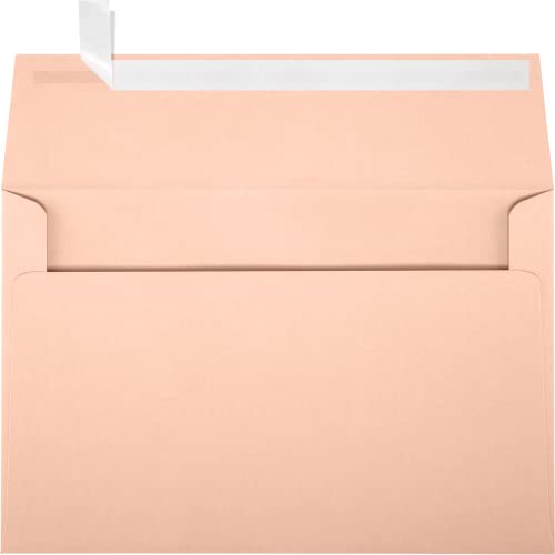 Enveloppes d'invitation A9 de 14x21 cm en papier texte lourd rose pâle