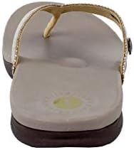 REVITALIGN Women's Flip-Flop, Bronze Gold, 9 | Image 2