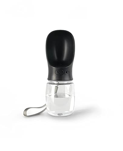 lionto 350 ml Water Bottle for Dogs Portable Leak-Proof Water Bottle for Travel Water Dispenser Black