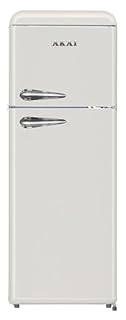 Akai Frigorifero Doppia Porta Vintage Anni 50 CLASS241KCR 147x55 cm cl. E Crema