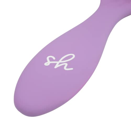 Simply Hair Ultimate Hair Extension Brush & Detangler Anti-Static, Dual Bristle Design, Soft Boar Bristle, Great for All Hair Types & Extensions - Pink & Purple Ombre Brush Ideal for Adults & Kids - Image 6