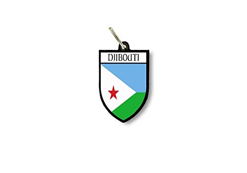 Porte cles clefs cle Drapeau Collection Ville Blason Djibouti