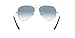 Ray-Ban Unisex RB3025 Classic Aviator Sunglasses, Silver/Clear Gradient Blue, 58 mm