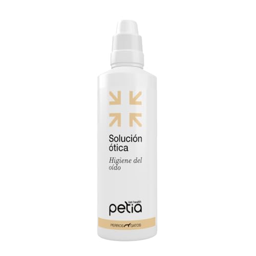 petia Vet health Solución Ótica - Tratamiento de la Otitis en Perros y Gatos.