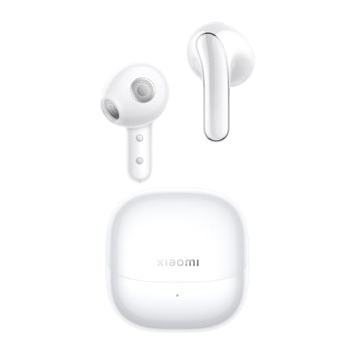 XIAOMI Buds 5 - In-Ear Kopfhörer mit 40dB Hybrid Active-Noise Cancelling, 39 Stunden Akkulaufzeit, Dual-Magnet Treiber & 5 EQ-Einstellungen, AI-Windgeräuschunterdrückung, Google Fast Pair, Weiß