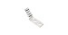 Panduit LCDX2/0-14AH-X Flex Conductor Copper Compression Lug, 2 Hole, 2/0 AWG Flex, 1/4-Inch Stud, 45? Bent Angle
