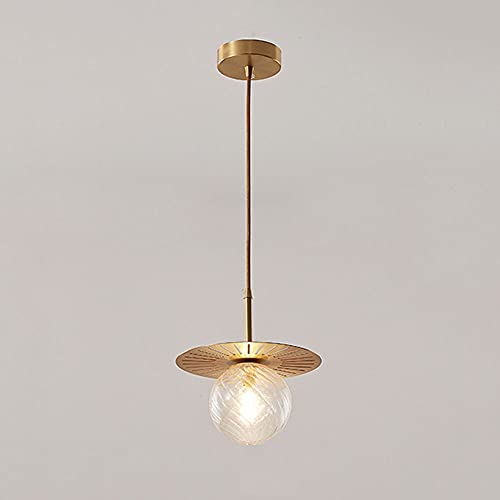 Lampe suspendue LED avec hauteur réglable et globe en verre