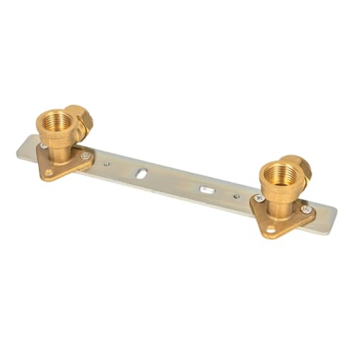 Image of 15mm x 1/2" Concealed Shower Wall Bracket Fixing Plate for Exposed Shower Bars, Shower Valves & Thermostatic Mixer Valve Kits – Durable, Easy Install, Universal Fit