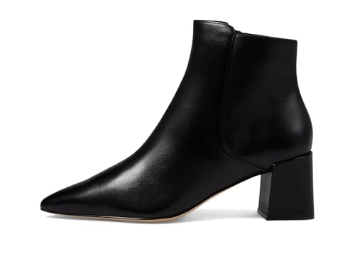 Cole Haan Cole Haan Womens Catlyn Block Bootie, Black Leather, 8-B US