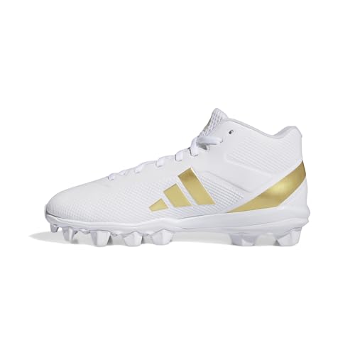 Adidas Men's Adizero Impact Spark Molded, White/Gold...