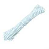 Cuerda de escalada, cuerda de supervivencia resistente al viento de 20 m, cuerda flotante para barco, cuerda marina, para camping, senderismo y aventuras al aire libre (blanco)