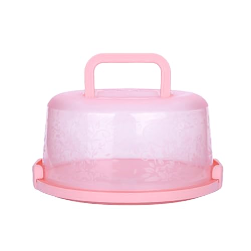 Cabilock Box Portable Plastic Cake Box for Food Storage and Organization Refrigerator for Fruits and Vegetables Secure Locking Lid Random Color