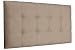 Ventadecolchones - Cabecero de Cama Tapizado Acolchado de Dormitorio con capitoné Modelo Tablet en Terciopelo Beige y Medidas 180 x 70 cm para Camas de 160 ó 180