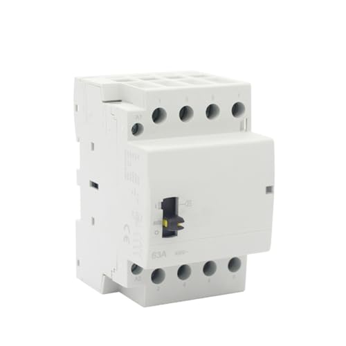 Contactor modular de CA doméstico 4P 63A 220V interruptor manual carril Din 2NO 2NC 3