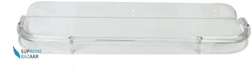 Image of 18inch Square Transparent ABS Plastic Unbreakable Bathroom Shelf | Wall Mount Rack & Organizer for Kitchen & Bathroom | Durable, Rust-Free, Space-Saving Storage Shelf (Pack of 1)