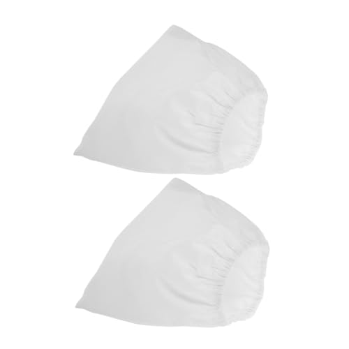 Beavorty 2個 ネイル掃除機 清掃用バッグ サロン用交換バッグ 集塵袋 集塵交換袋 ネイルアート用品用品 ネイルテーブル集塵バッグ ネイル真空集塵機 吸引ダストバッグ ファブリック 白い