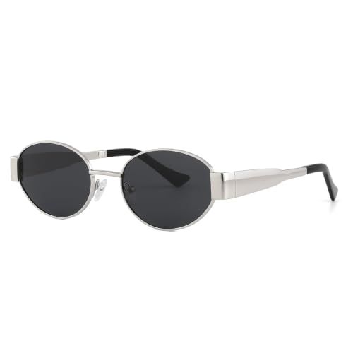MAYSUNGLASS Trendy Oval Sunglasses for Women Small Polarized Designer — view 2