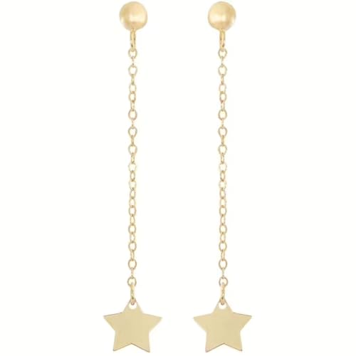 Boucles d'oreilles Ambrosia Stella or jaune anti-allergie