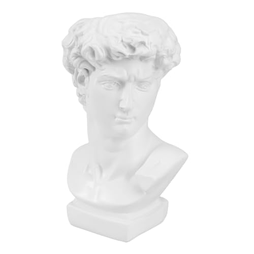 OSALADI Jarrón Decorativo de Resina Mediano Escultura de Retrato Estilo Inglés, Portalápices Funcional y Adorno para Jardín y Decoración del Hogar, Maceta Artística Versátil