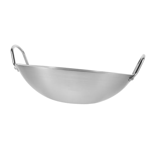 Wok de acero inoxidable KALLORY 32 cm