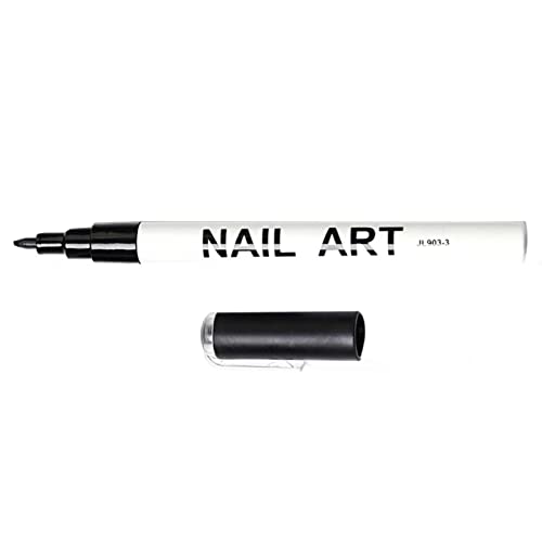 Gujugm Bolígrafo para Esmalte de uñas | Bolígrafos de Esmalte de uñas a Prueba de Agua, para Dibujar Graffiti, líneas, Puntos, Arte de Flores en Las uñas,5 Opciones de Color Pintura Nail Art Marker Cover