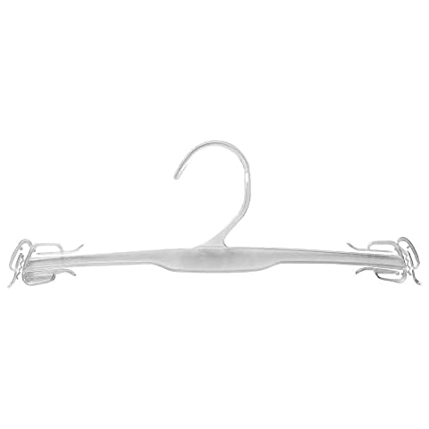 NAHANCO Intimate Apparel Molded Hanger with Delicate Shoulder Clips - 10", Clear – 250/Carton Cover
