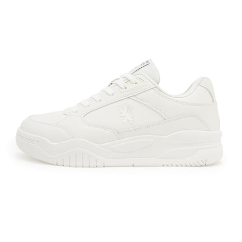 Image of Red Tape Women's Sneakers White Mesh Pu TPU Round Toe Lace-Up, 3 UK