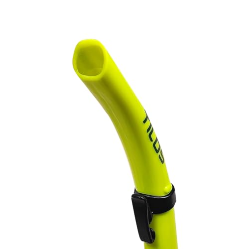 Tilos U-Pro II Snorkel - Diseño clásico abierto con boquilla flexible de silicona para buceo y snorkel miniatura 2