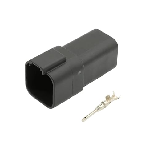 DT04-6P-E004 Car Waterproof Connector Car Connector Black Male 6-pin With Male Terminal 1060-16-0122(1set)